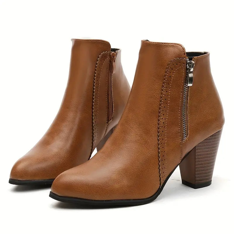 AMARISA™ | Soft Sole Chunky Heel Boot