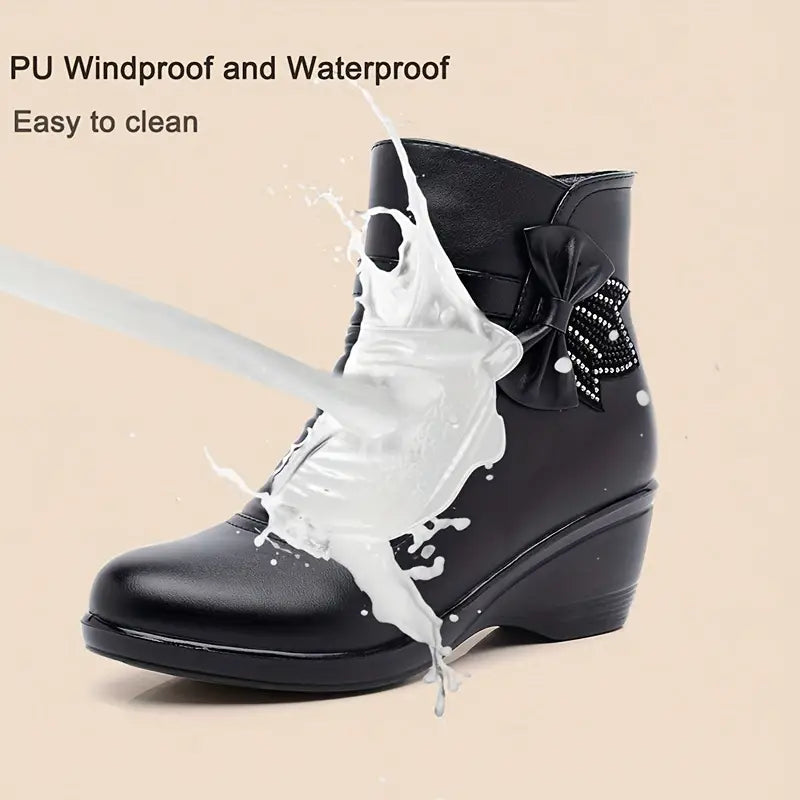 SERENELLA™ | Platform Bow Ankle Boot