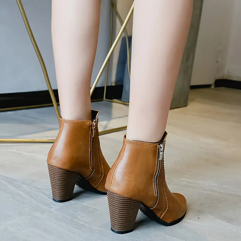 AMARISA™ | Soft Sole Chunky Heel Boot