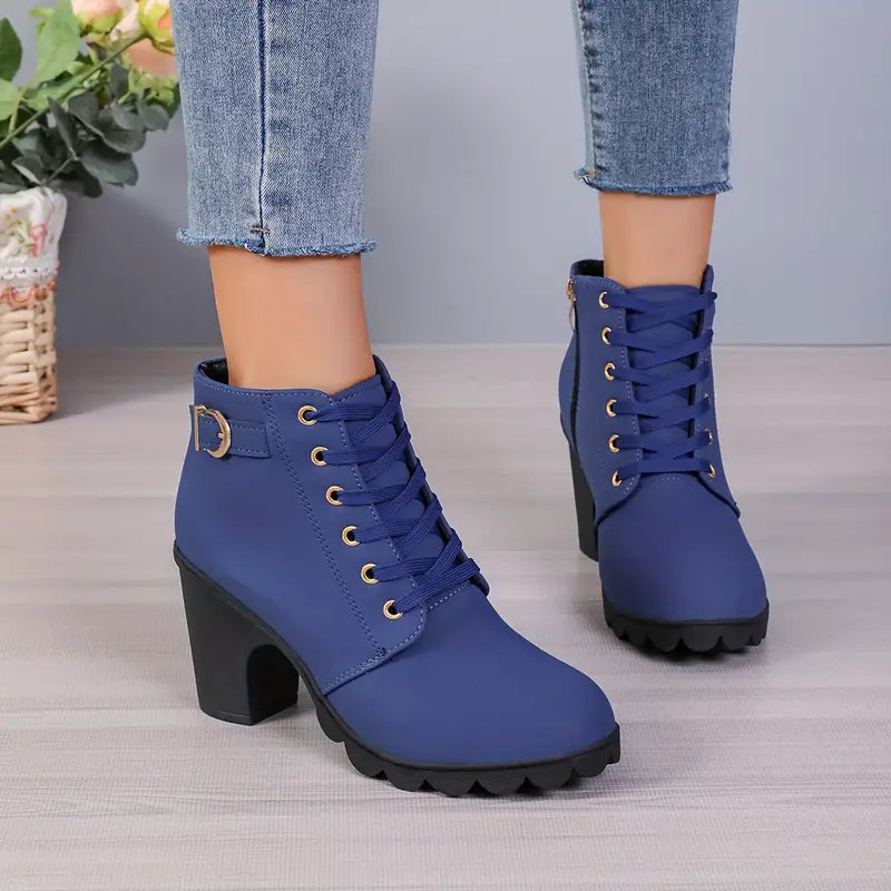 LILARDIA™ | Chunky Heel Ankle Boot