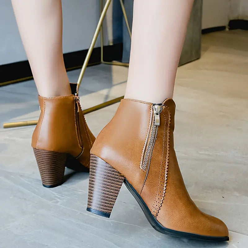 AMARISA™ | Soft Sole Chunky Heel Boot