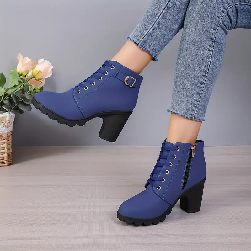 LILARDIA™ | Chunky Heel Ankle Boot