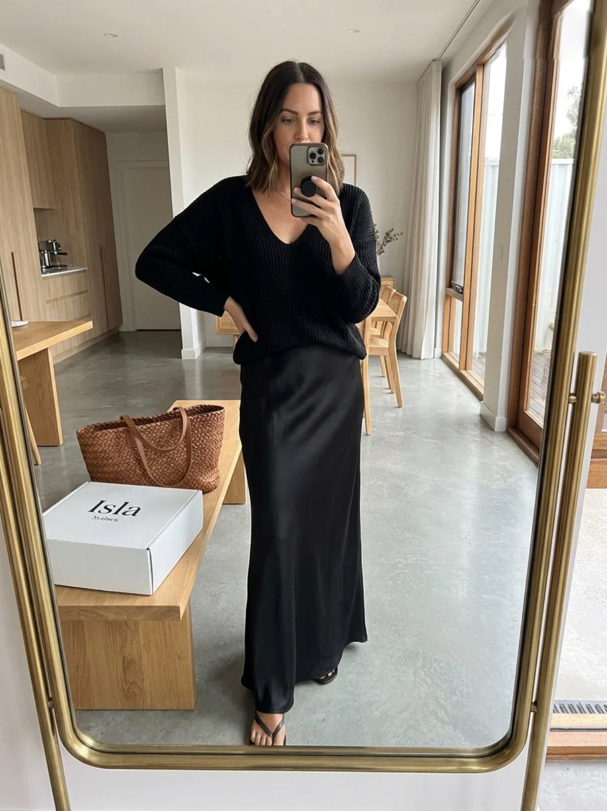 Isolde™ Knit & Satin Ensemble