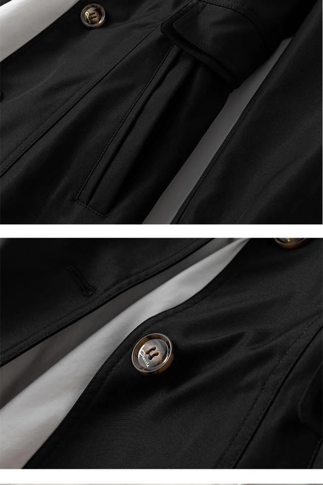Dames Trenchcoat Jas – Halflange Klassieke Jas met Knopen | Beau