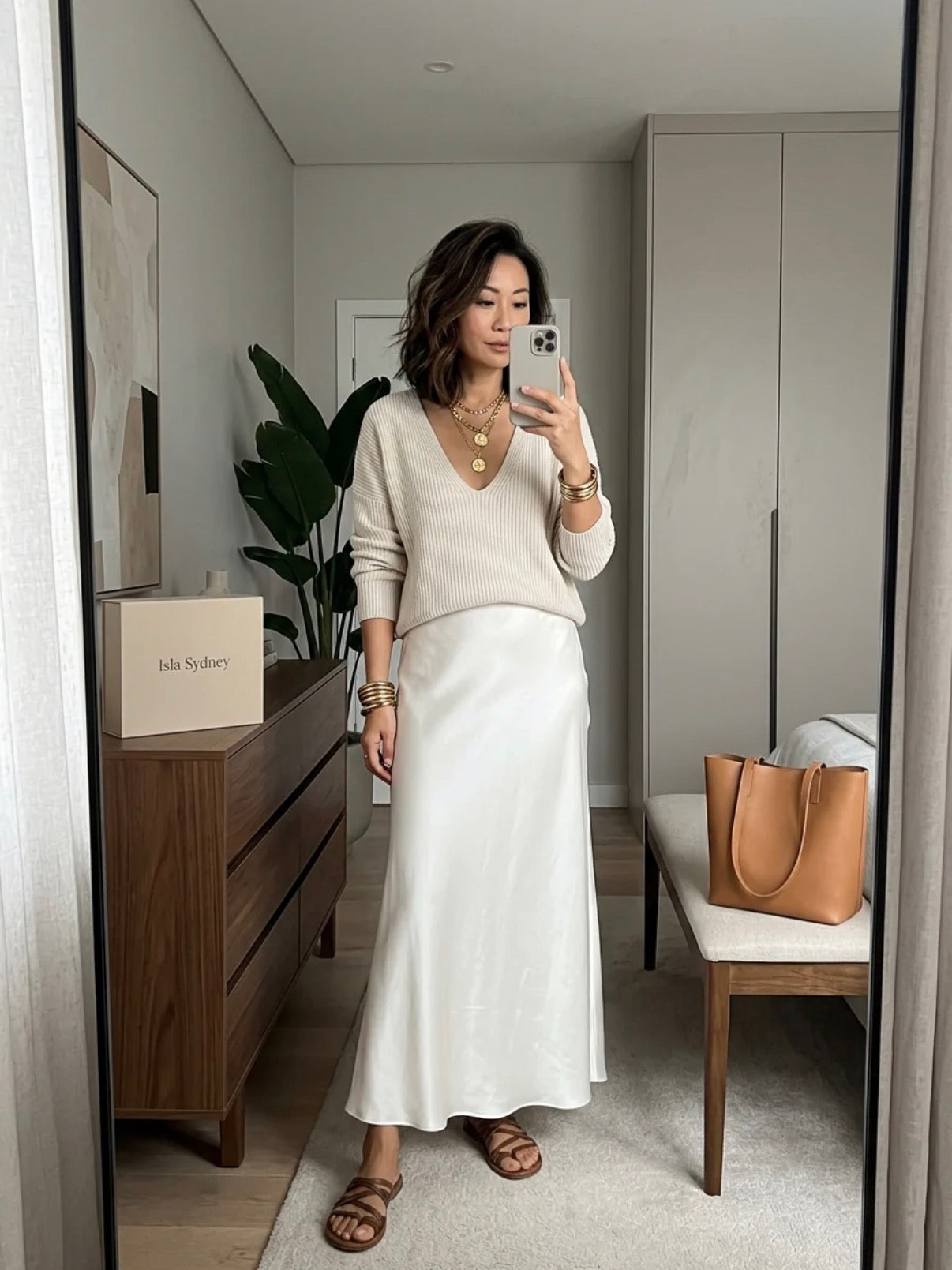 Isolde™ Knit & Satin Ensemble
