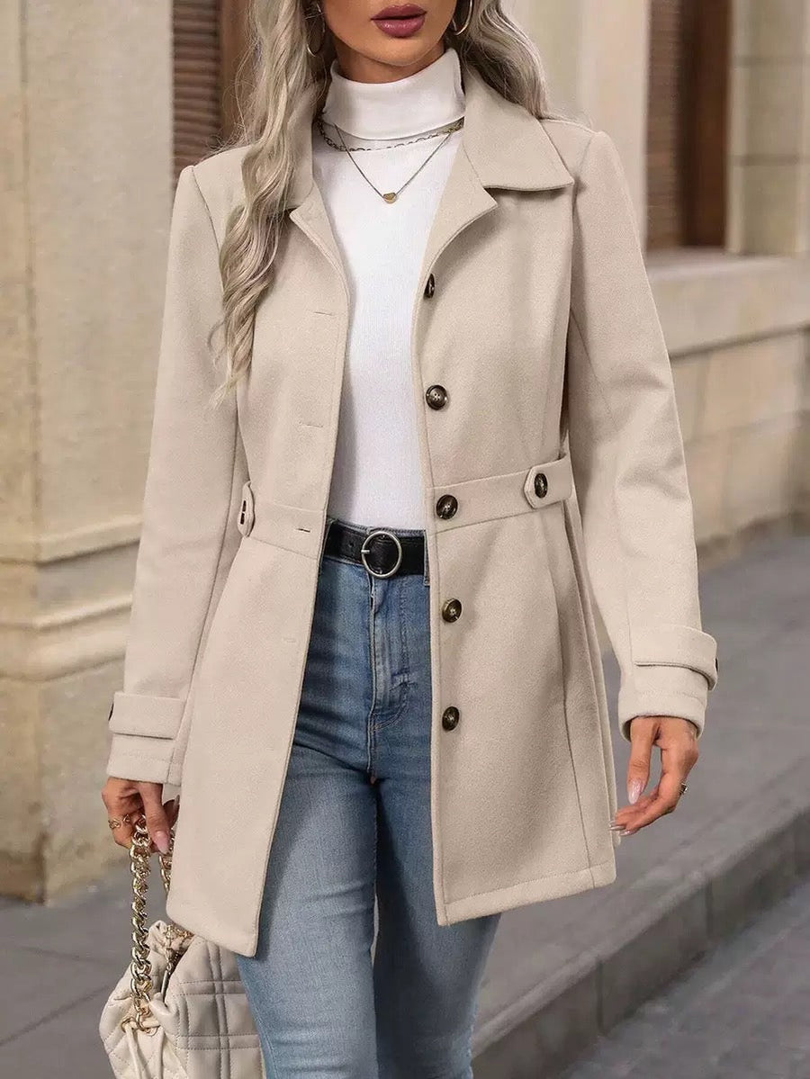 Elara™ | Timeless Belted Coat