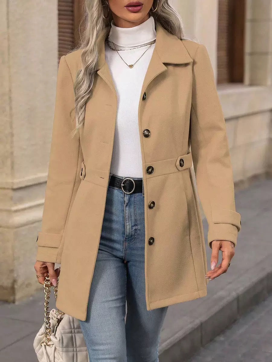 Elara™ | Timeless Belted Coat