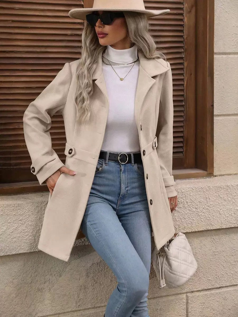 Elara™ | Timeless Belted Coat
