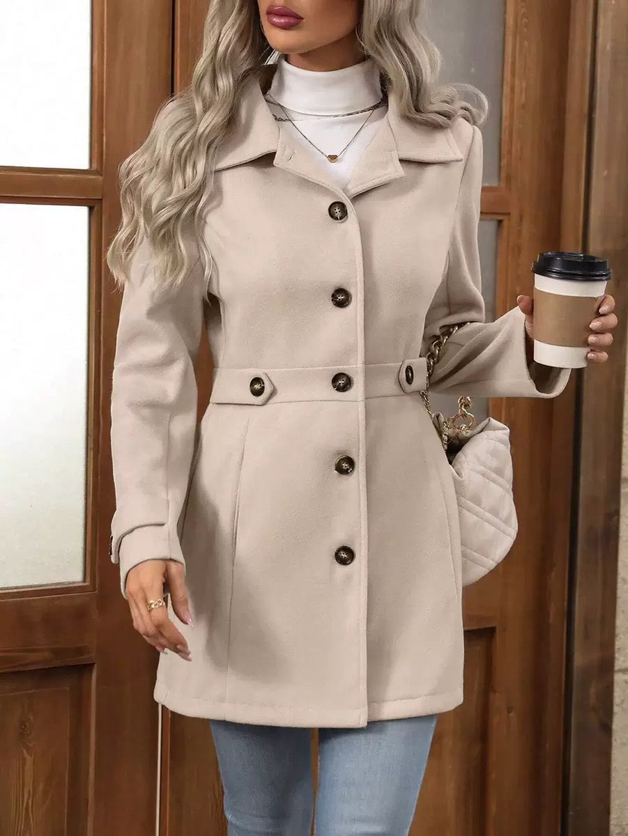 Elara™ | Timeless Belted Coat