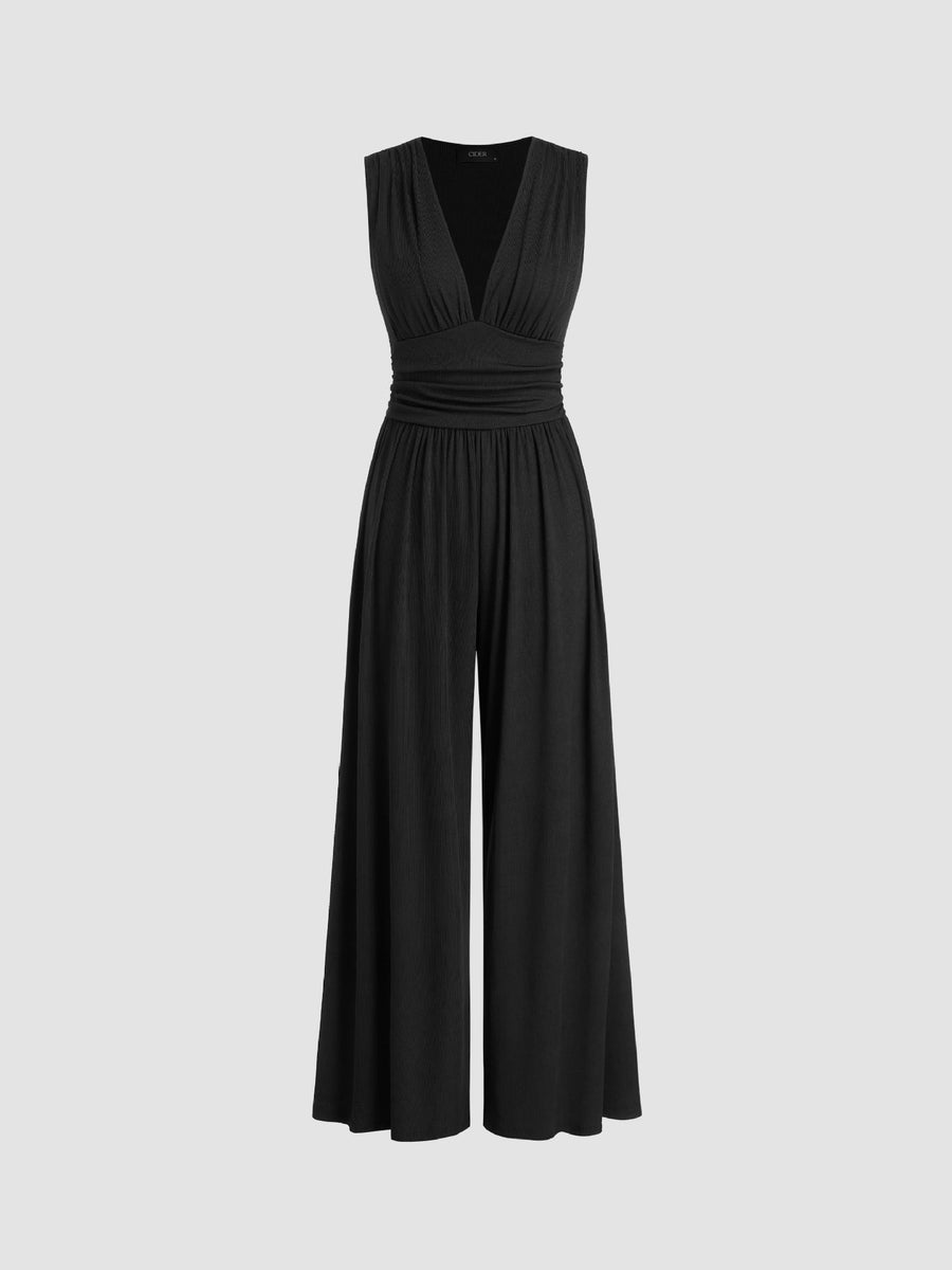 OLIVIA™ – Chic Sleeveless Wide-Leg Jumpsuit
