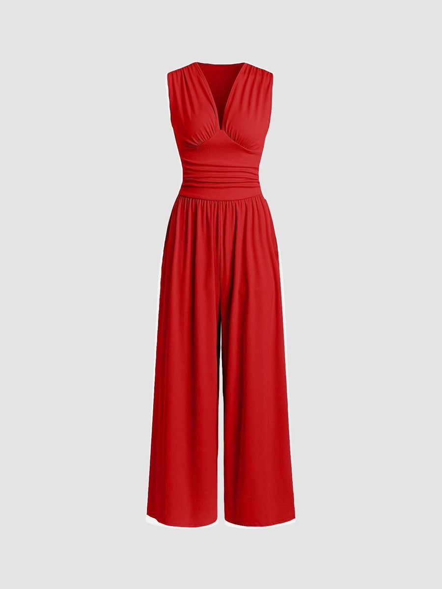 OLIVIA™ – Chic Sleeveless Wide-Leg Jumpsuit