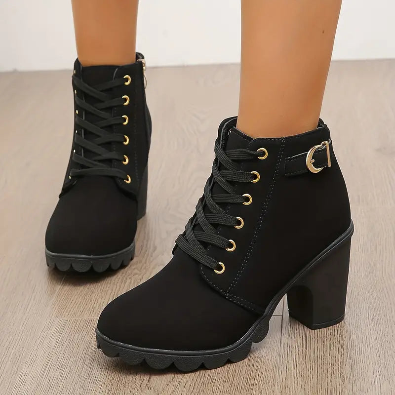 LILARDIA™ | Chunky Heel Ankle Boot