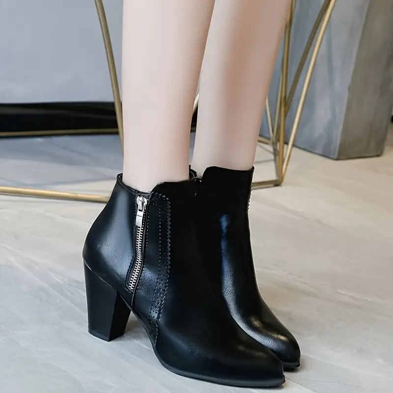 AMARISA™ | Soft Sole Chunky Heel Boot