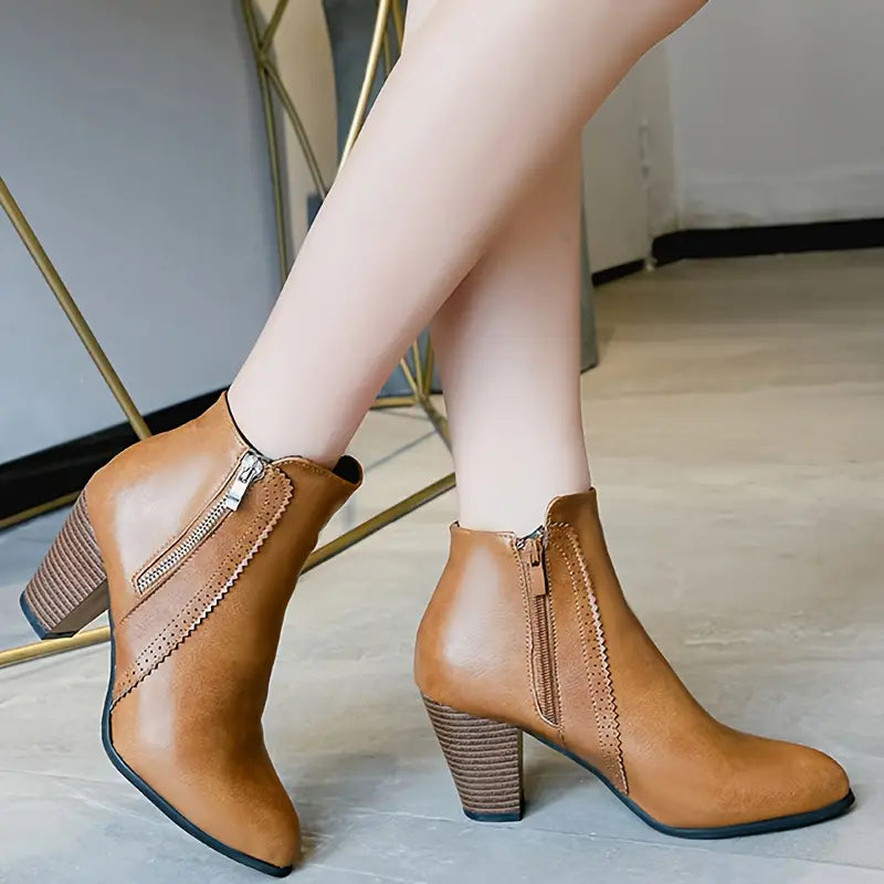 AMARISA™ | Soft Sole Chunky Heel Boot
