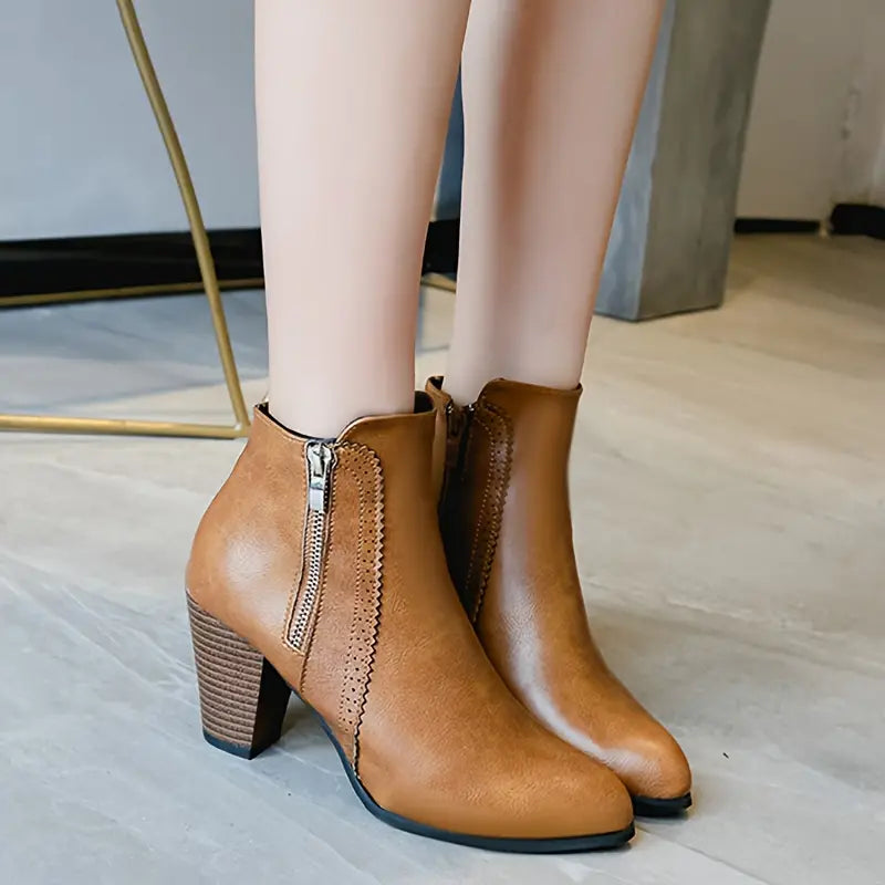 AMARISA™ | Soft Sole Chunky Heel Boot